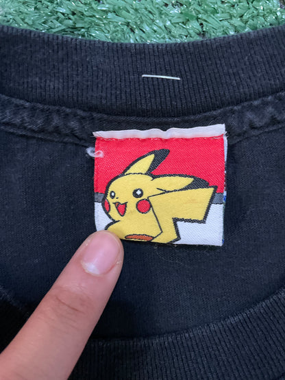 Vintage 2000s Pokémon Pikachu pokeball tee