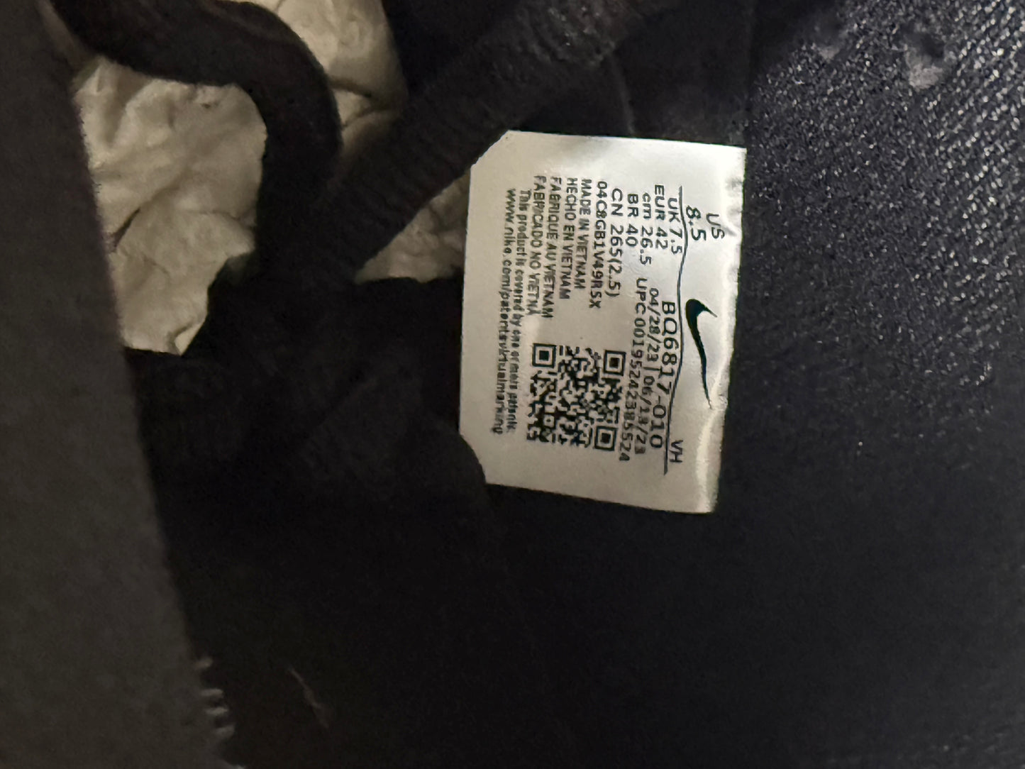 Nike Dunk SB Grey Fog 8.5 Men/10 Women “Preowned”