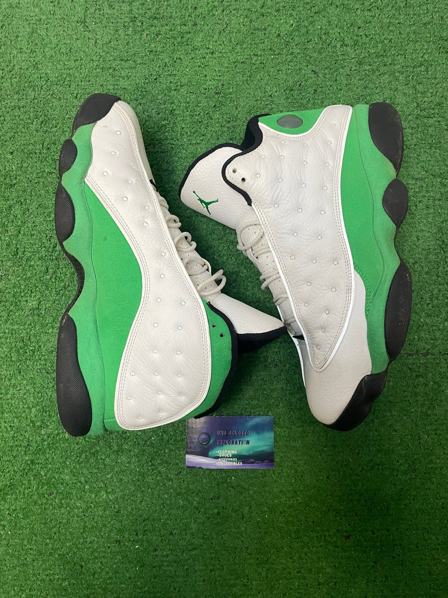 Jordan 13 lucky green size 11men/12.5women