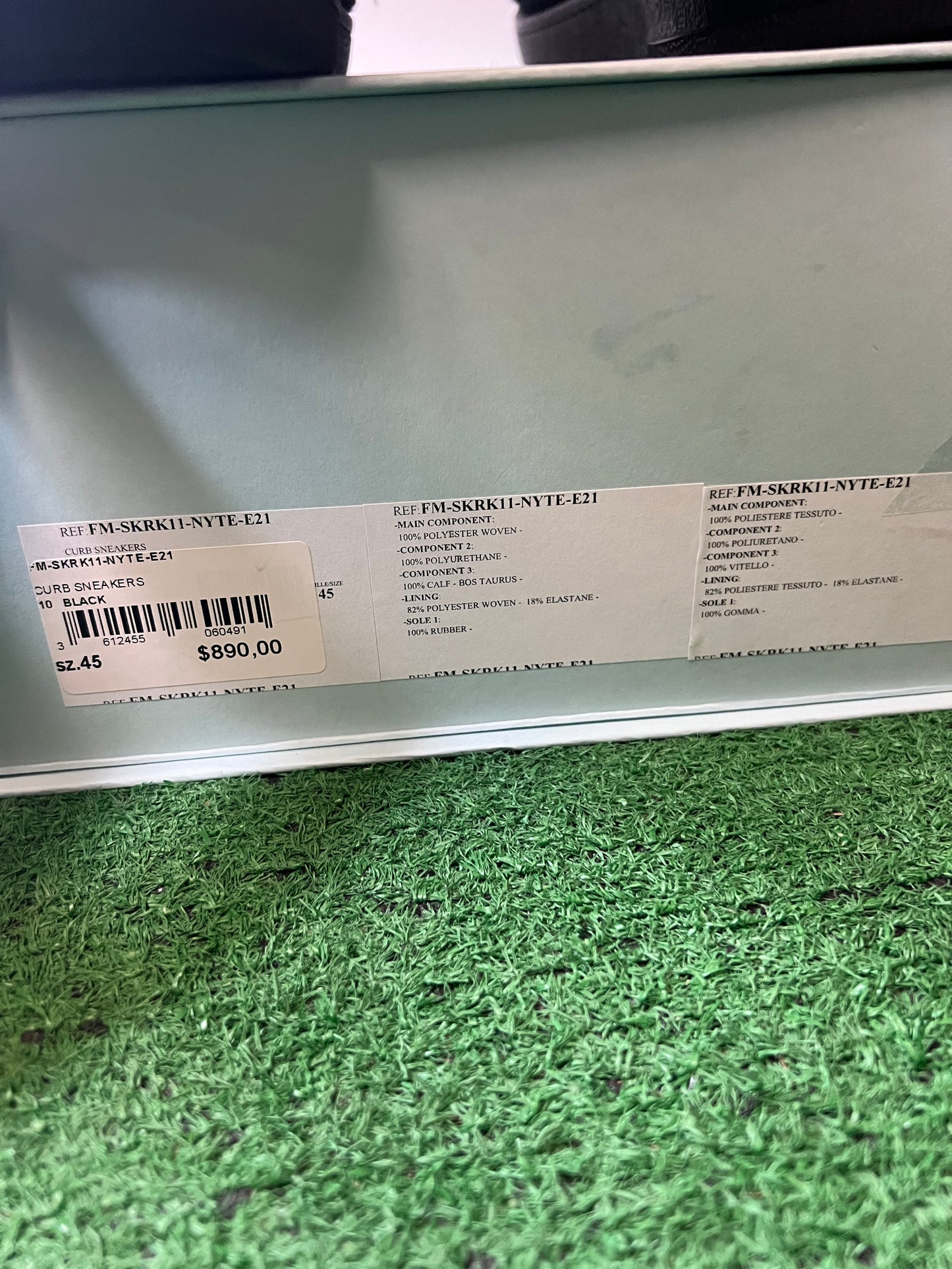 Lanvin Curb black Sneakers size 12men/13.5women(EU 45)