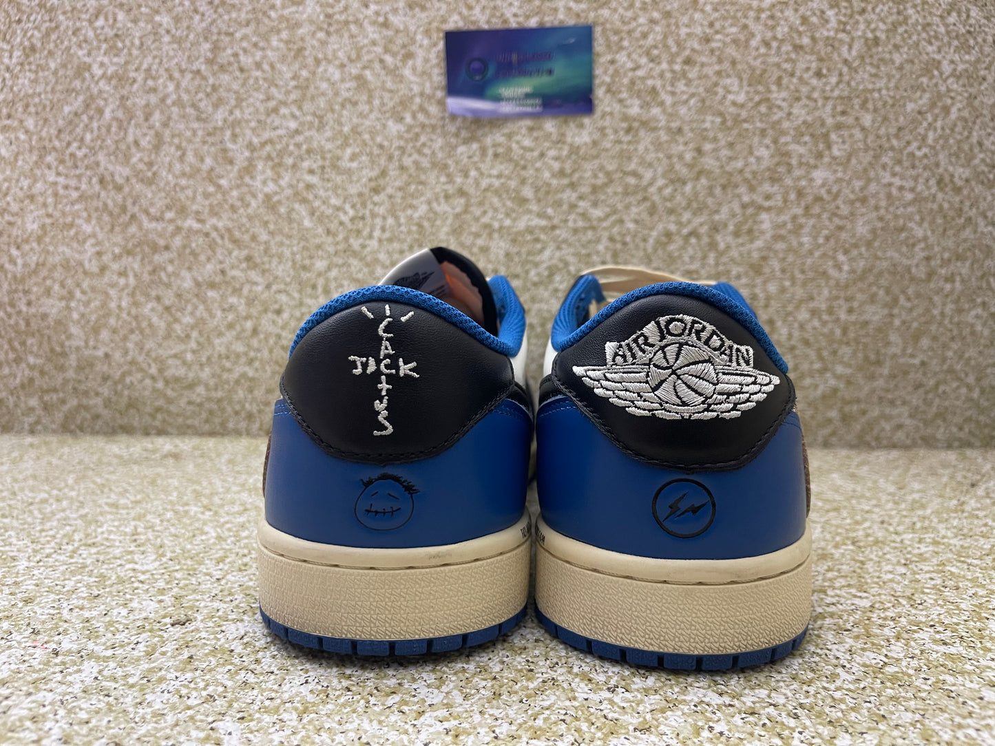 Jordan 1 Low Travis Scott Fragment 10.5 Men/12 Women “Preowned”