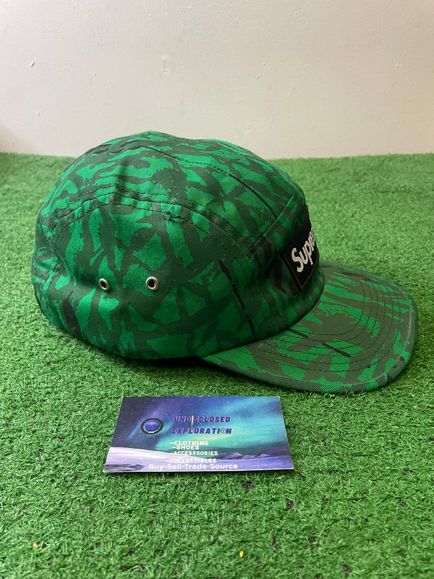 Supreme reed camo box logo hat