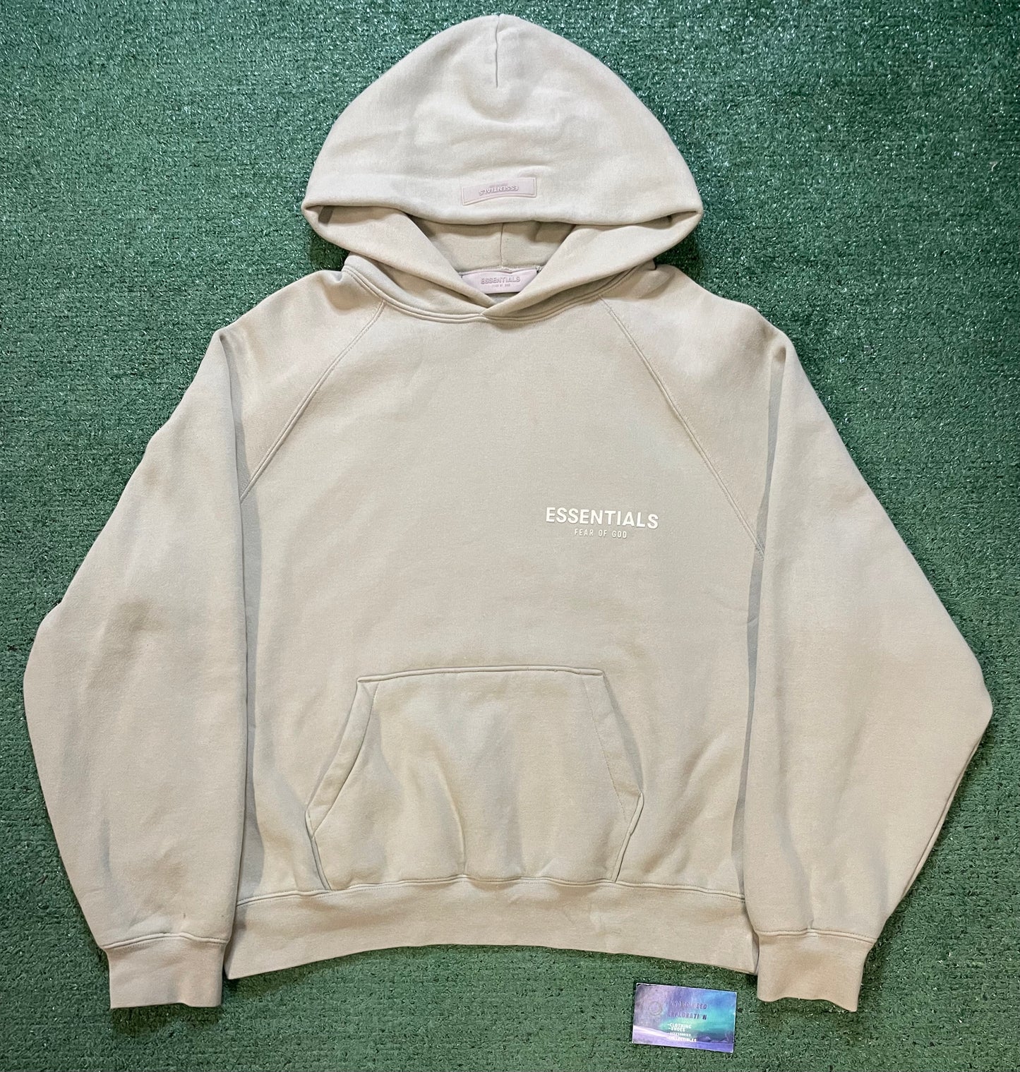 Fear of god Essentials seafoam hoodie