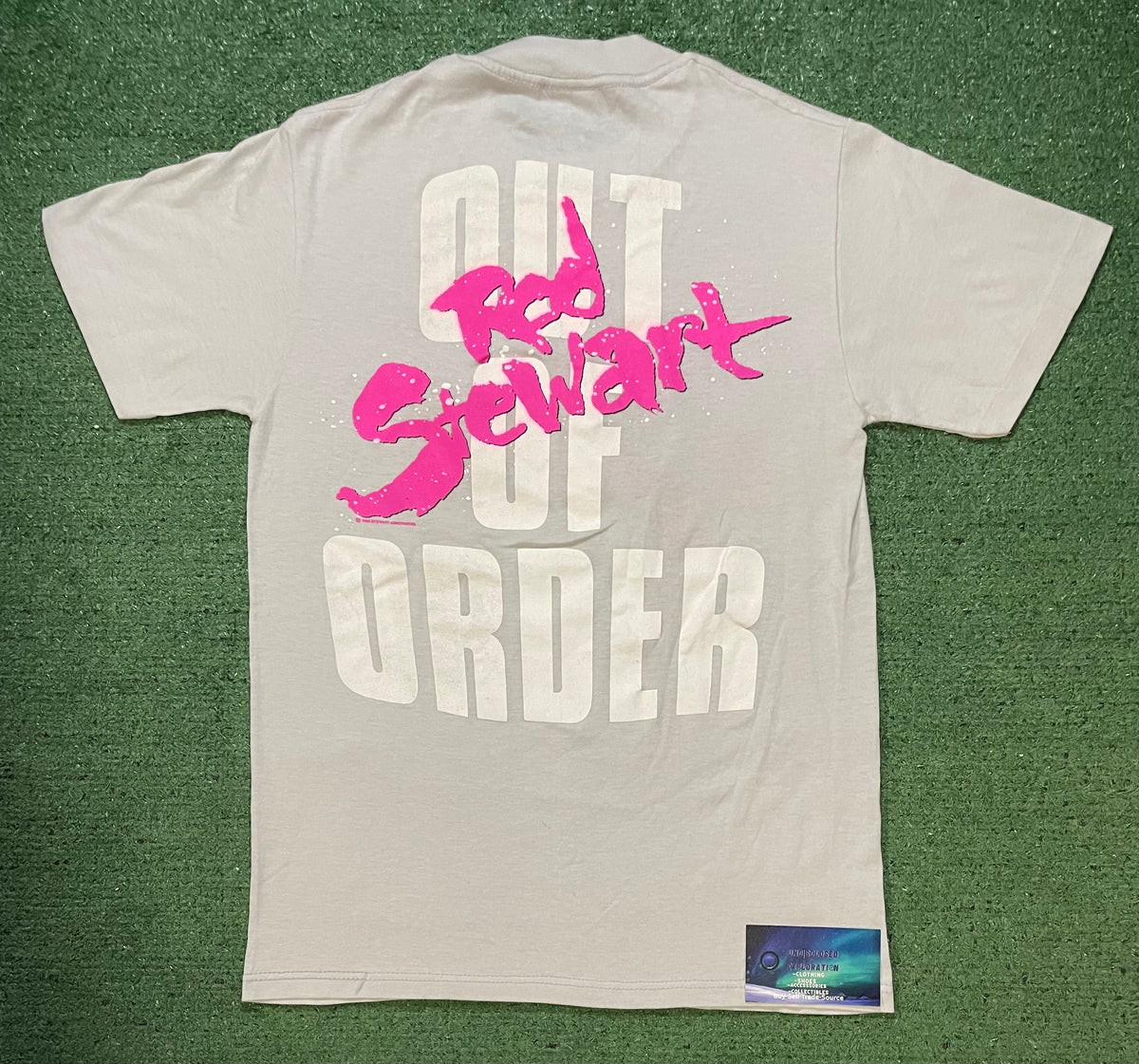 Vintage 1980s Rod Stewart out of order tour tee