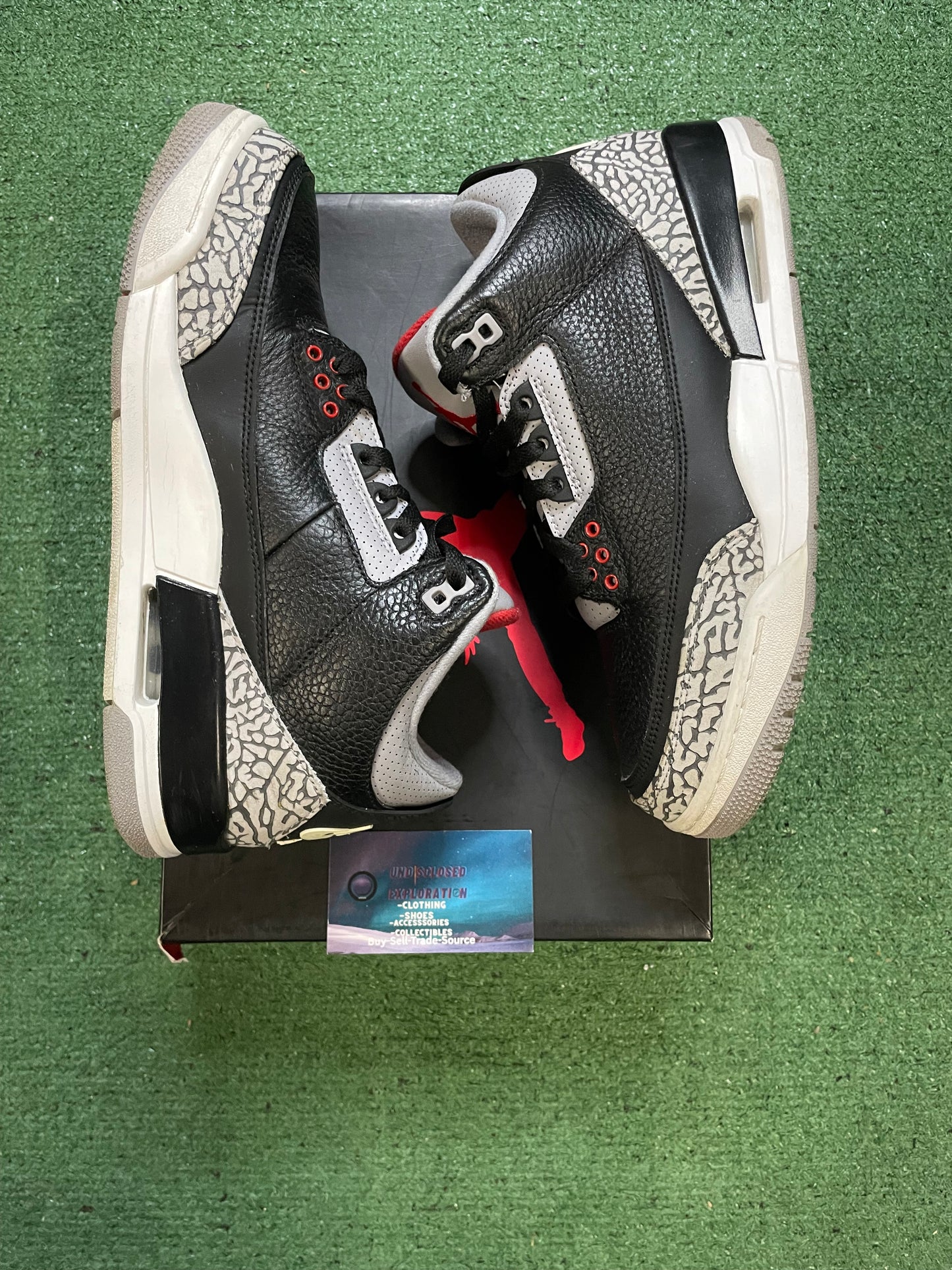 Air Jordan 3 black cement 2018 size 8.5men/10women