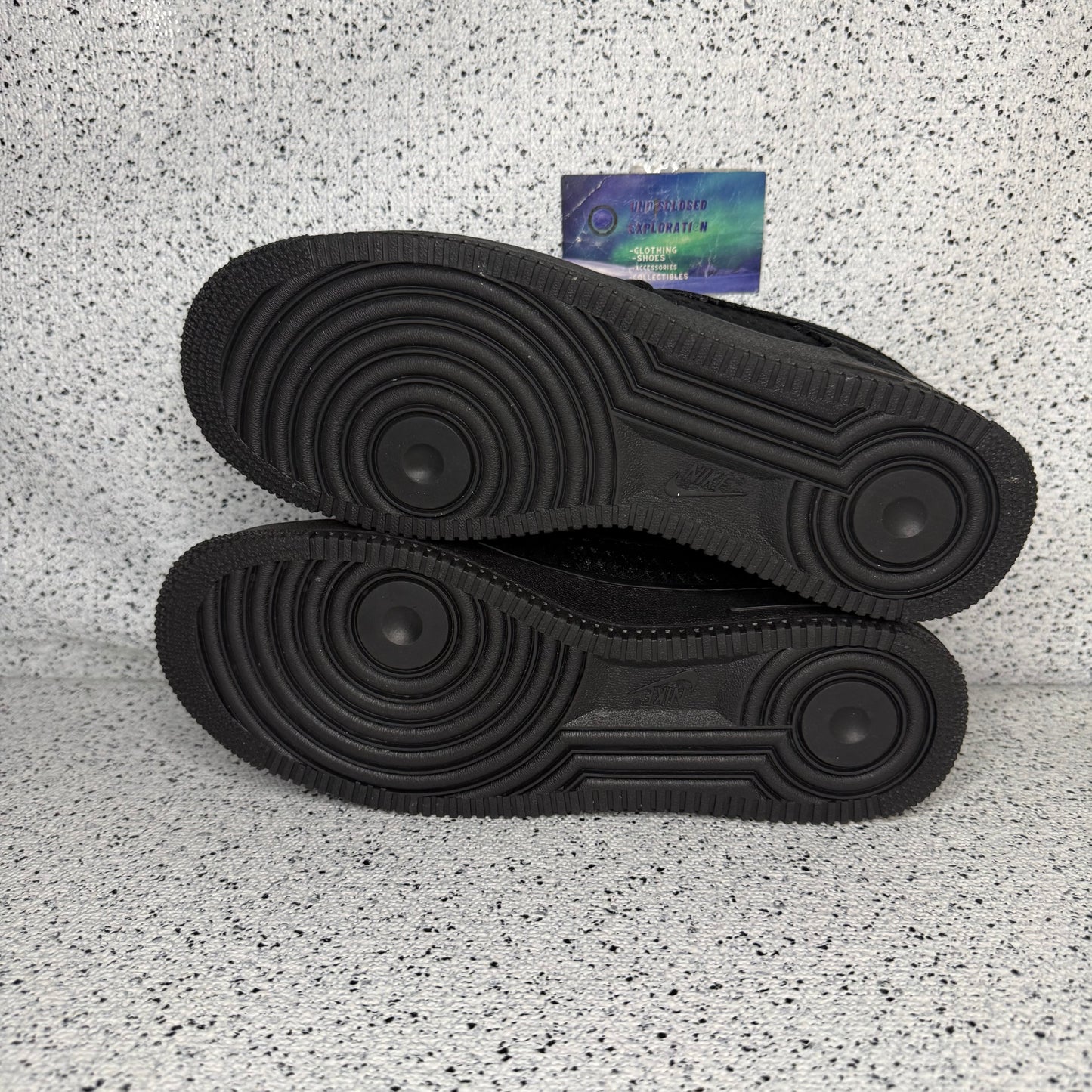 Nike Air Force 1 Valentines Day Triple Black