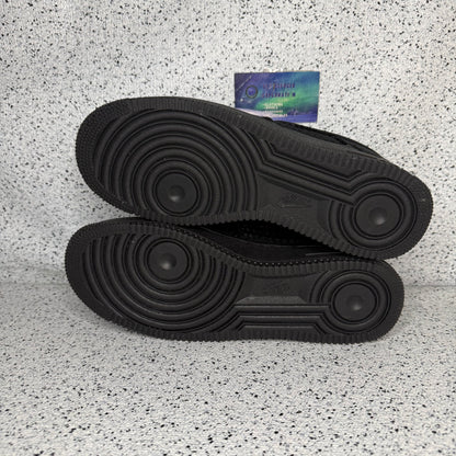 Nike Air Force 1 Valentines Day Triple Black
