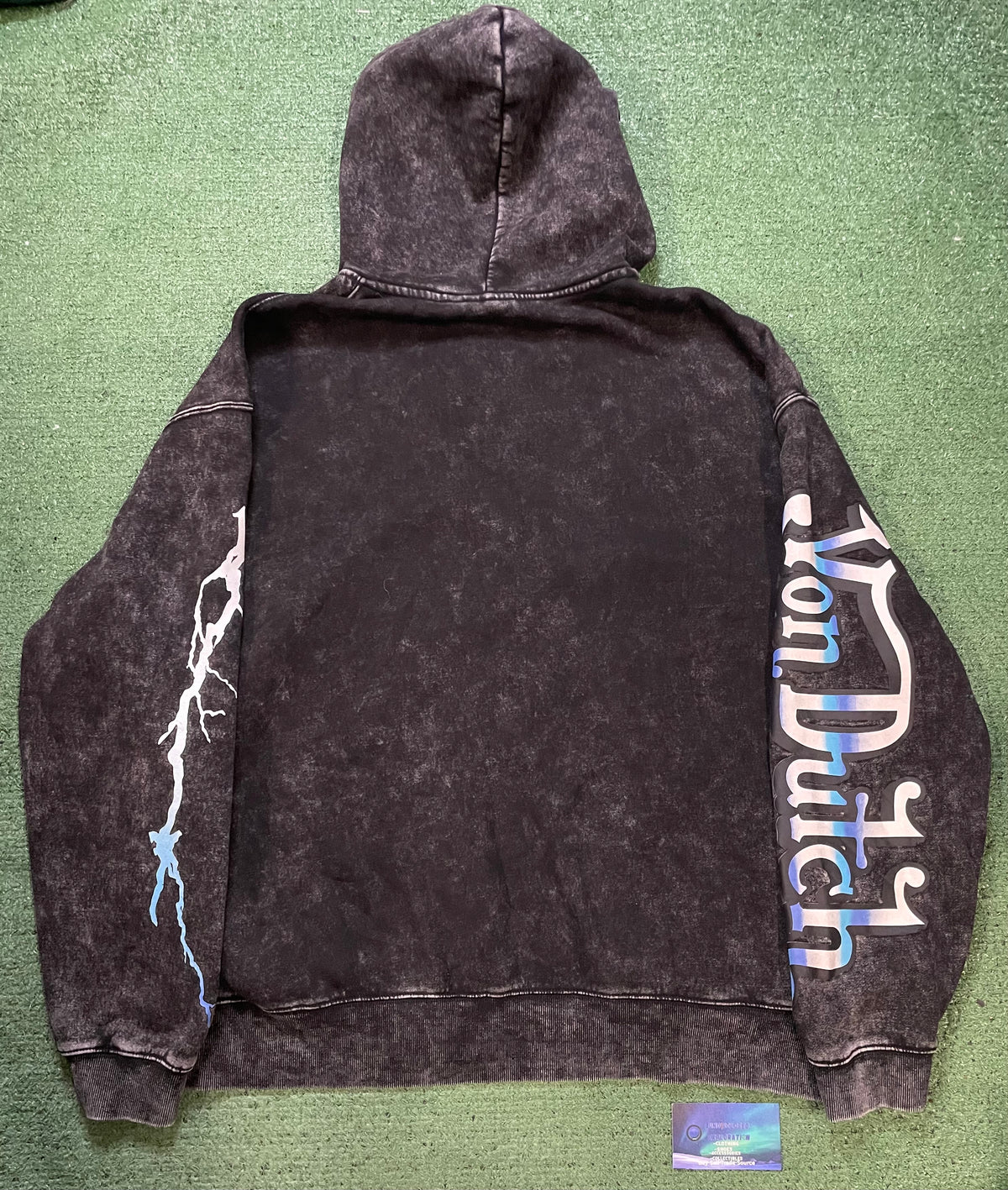 Von Dutch black & blue zip up hoodie