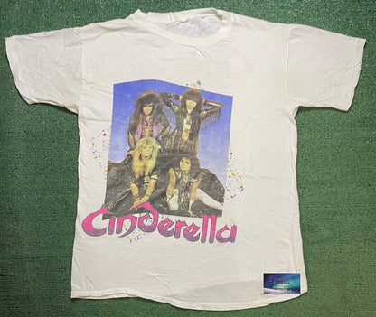 Vintage 1987 Cinderella night songs world tour tee