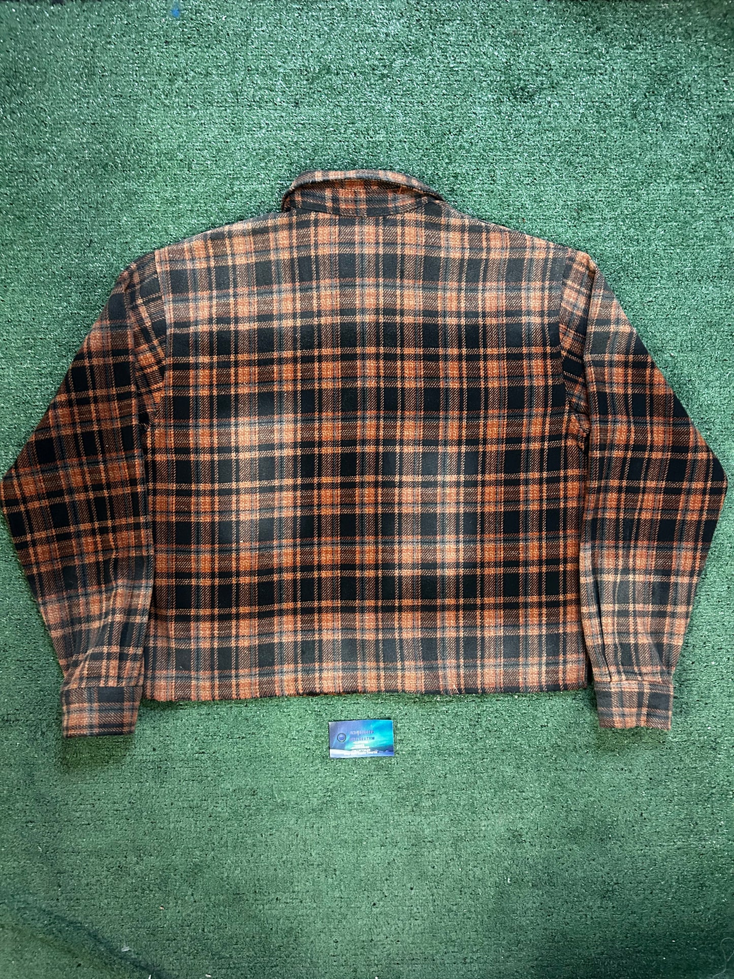 Vale Valley dreams pumpkin rhinestone flannel