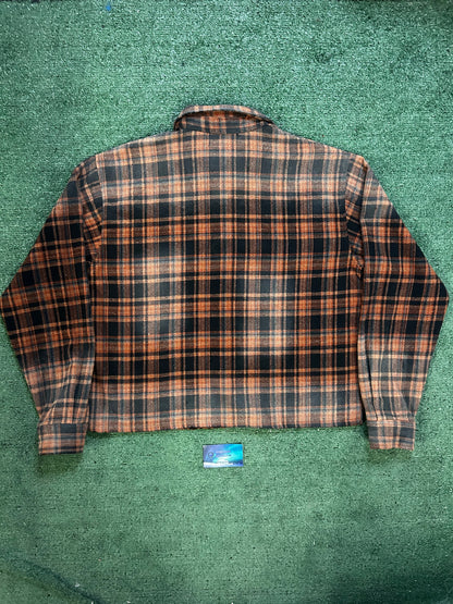 Vale Valley dreams pumpkin rhinestone flannel