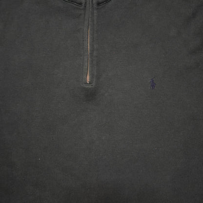Vintage Polo Ralph Lauren Quarter Zip Fleece Dark Green