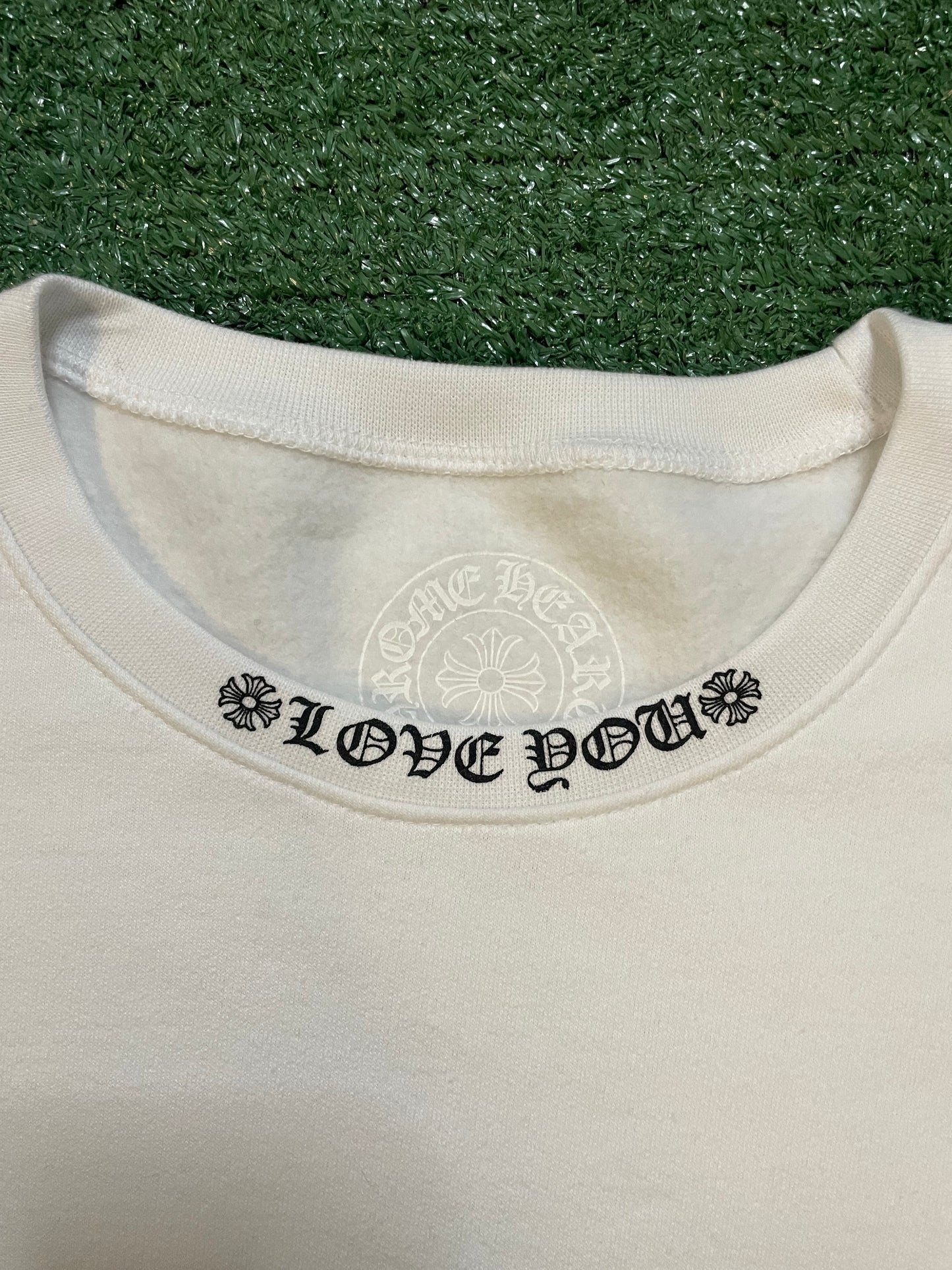 Chrome Hearts love you floral crewneck