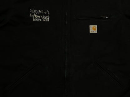 Carhartt Detroit black embroidered jacket