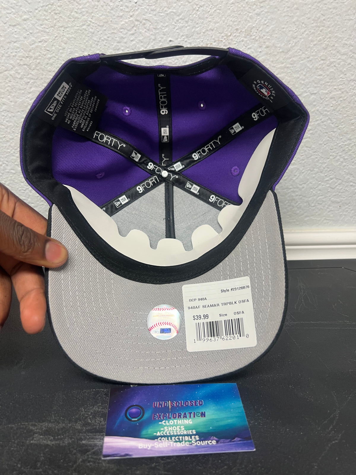 Seattle mariners  purple & black 30th anniversary hat