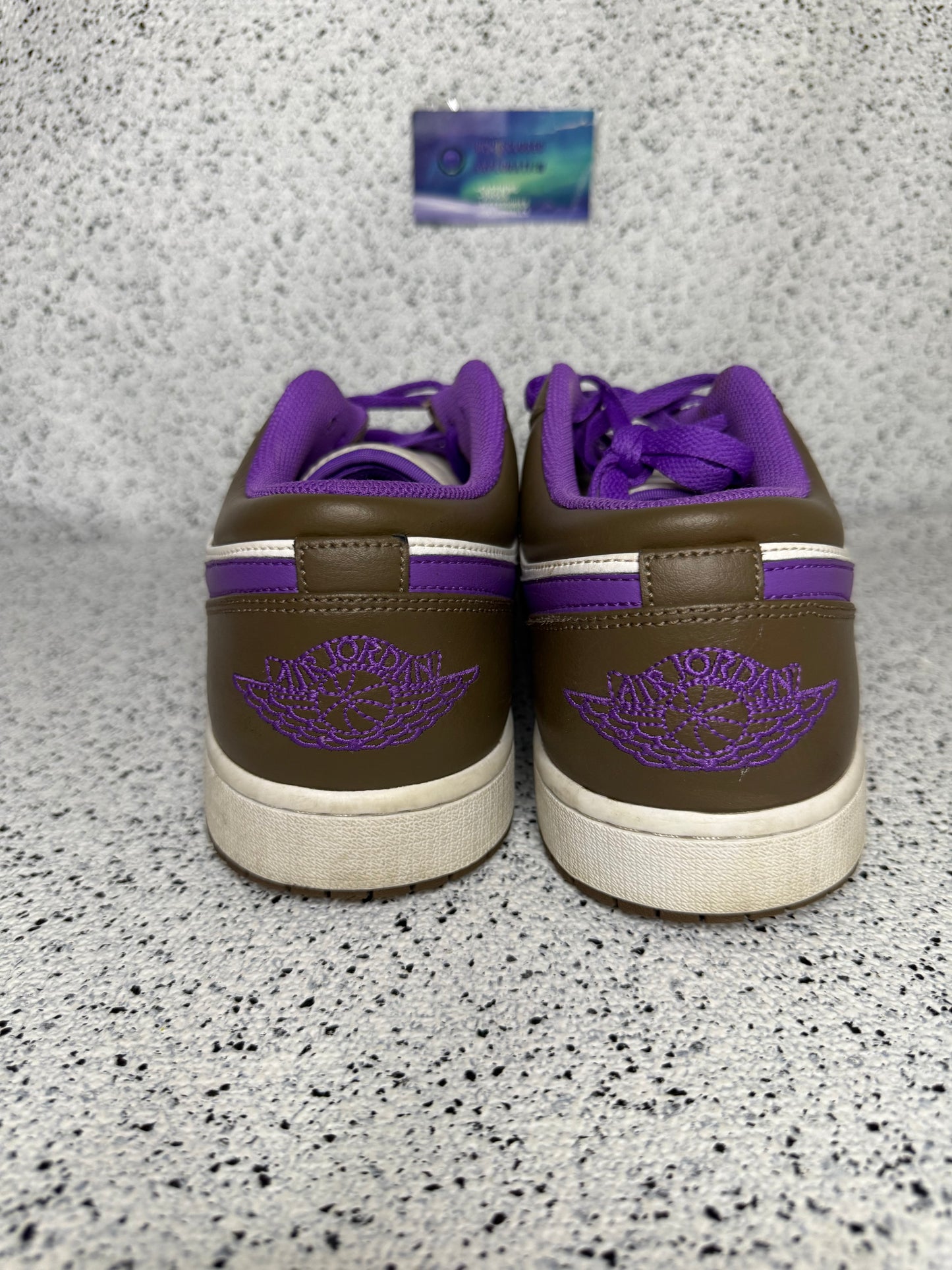 Jordan 1 Low Palomono Purple Mocha 13 Men/14.5 Women “Preowned”