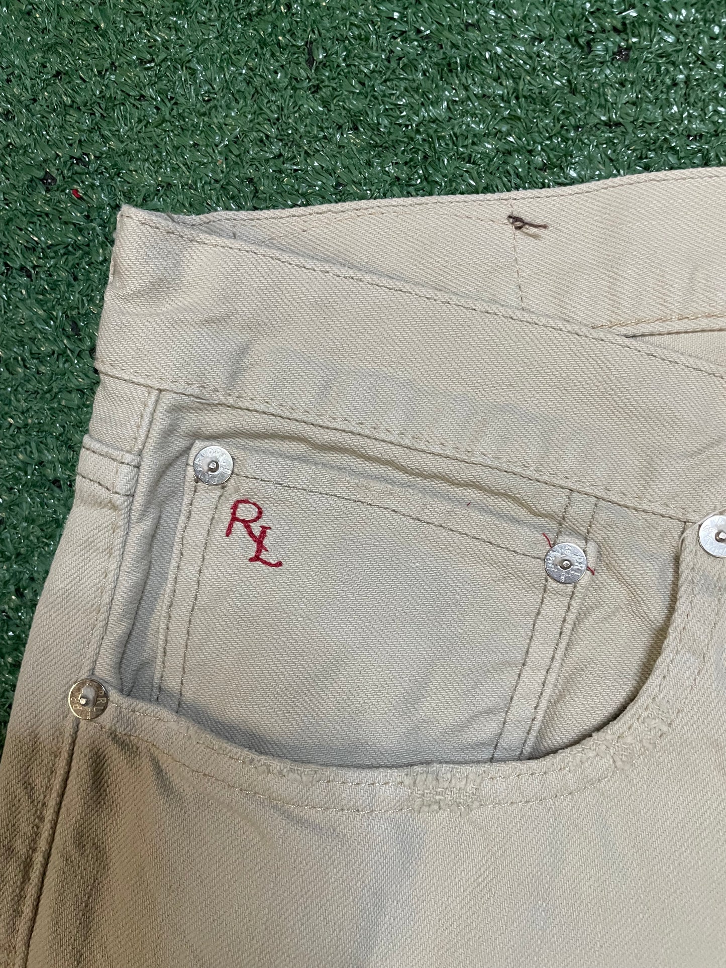 Vintage Polo Ralph Lauren beige denim jeans