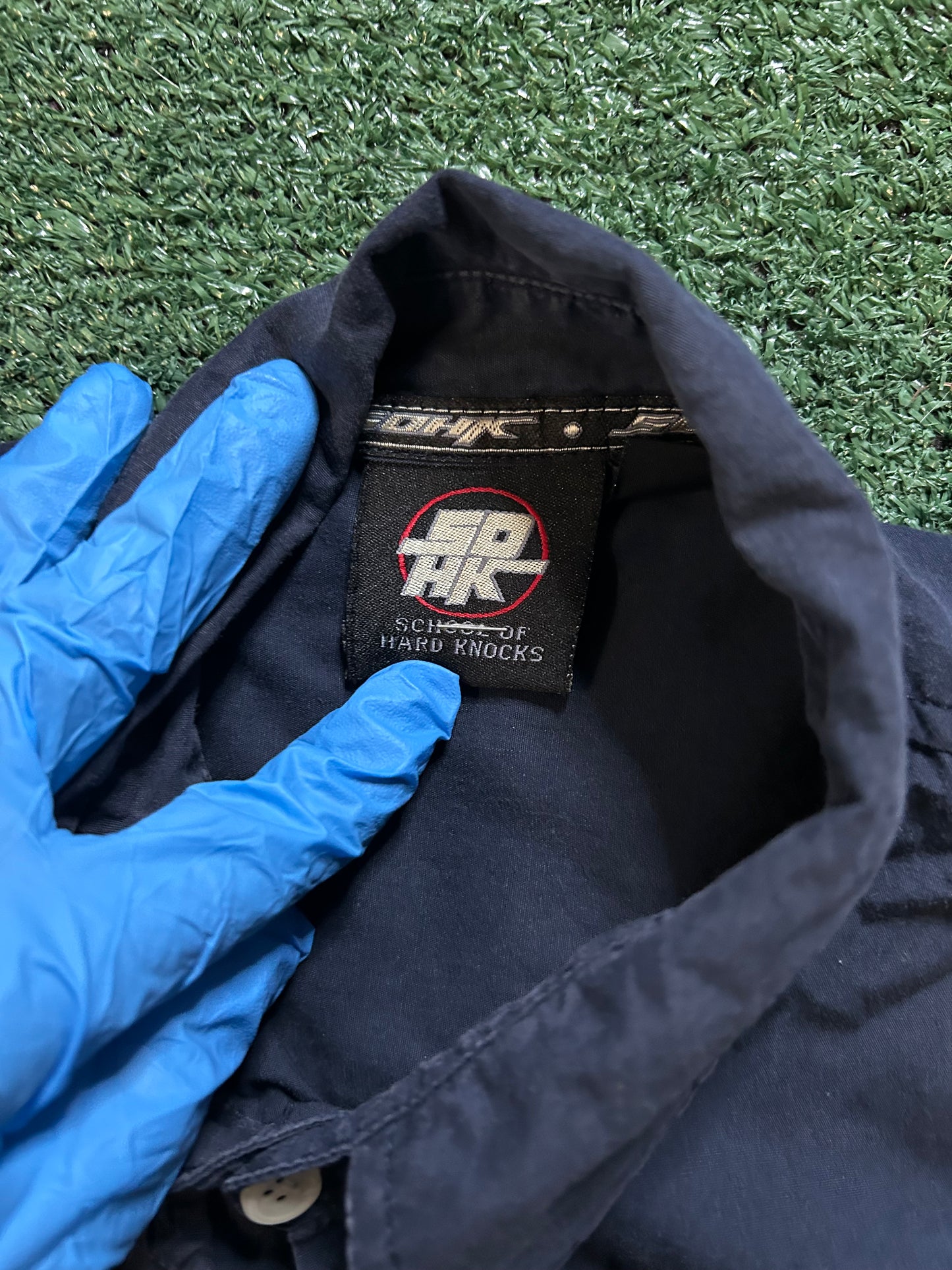 Vintage school of hard knocks embroidered button up