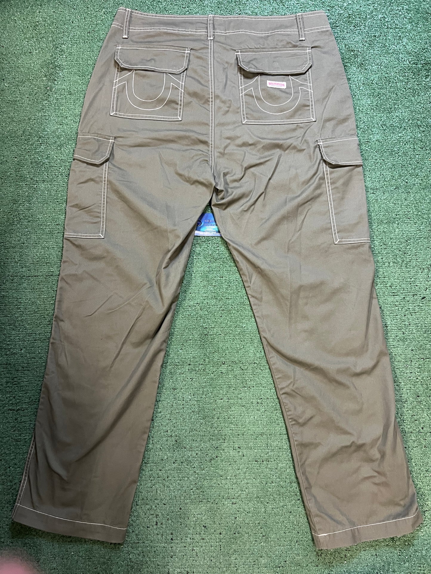 True Religion olive cargo pants