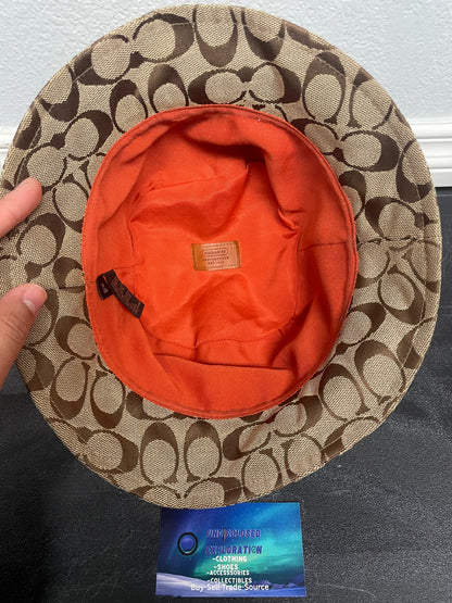 Vintage Coach monogram bucket hat