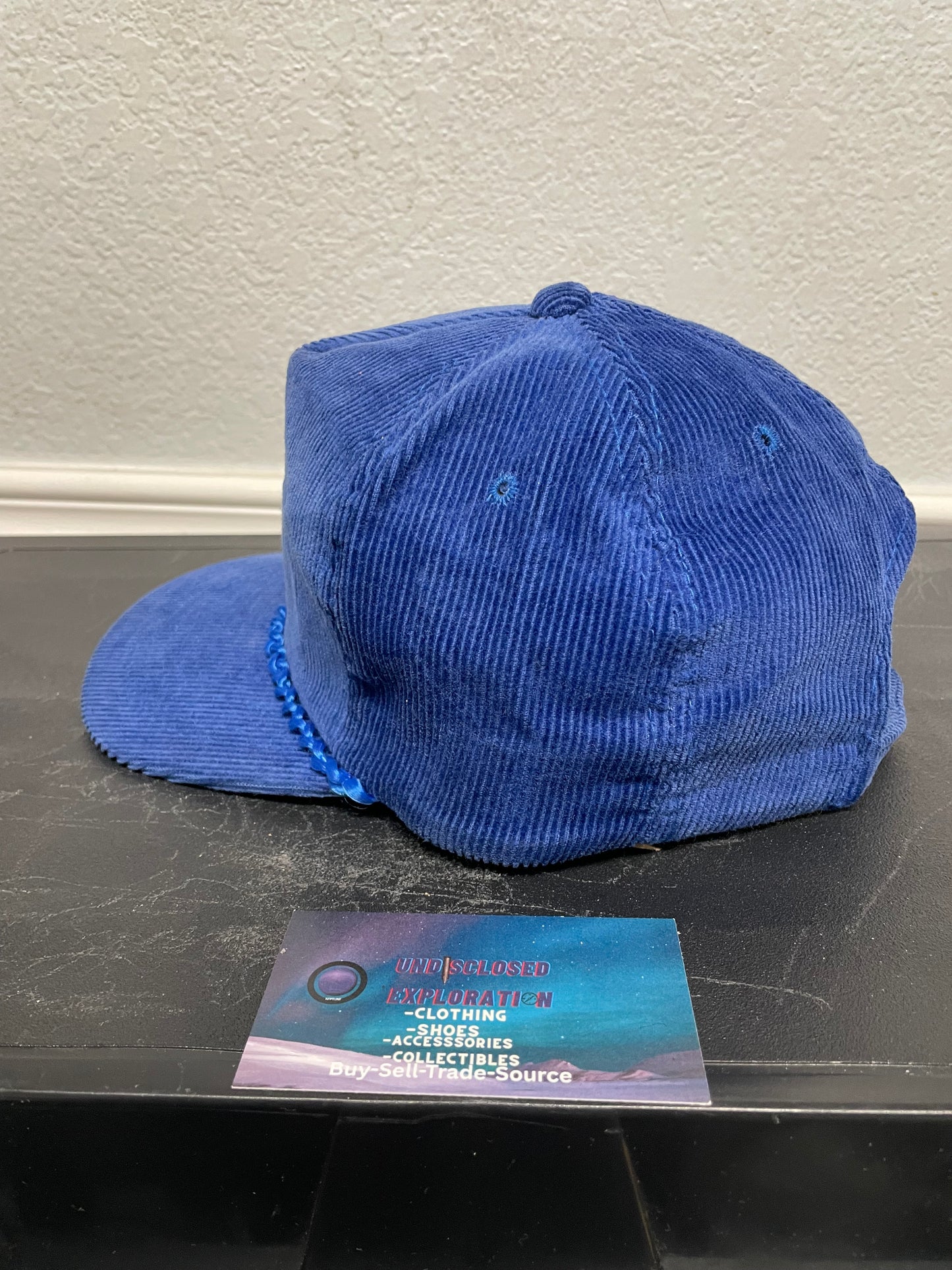 Vintage 1990s blue Corduroy hat
