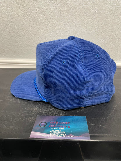 Vintage 1990s blue Corduroy hat