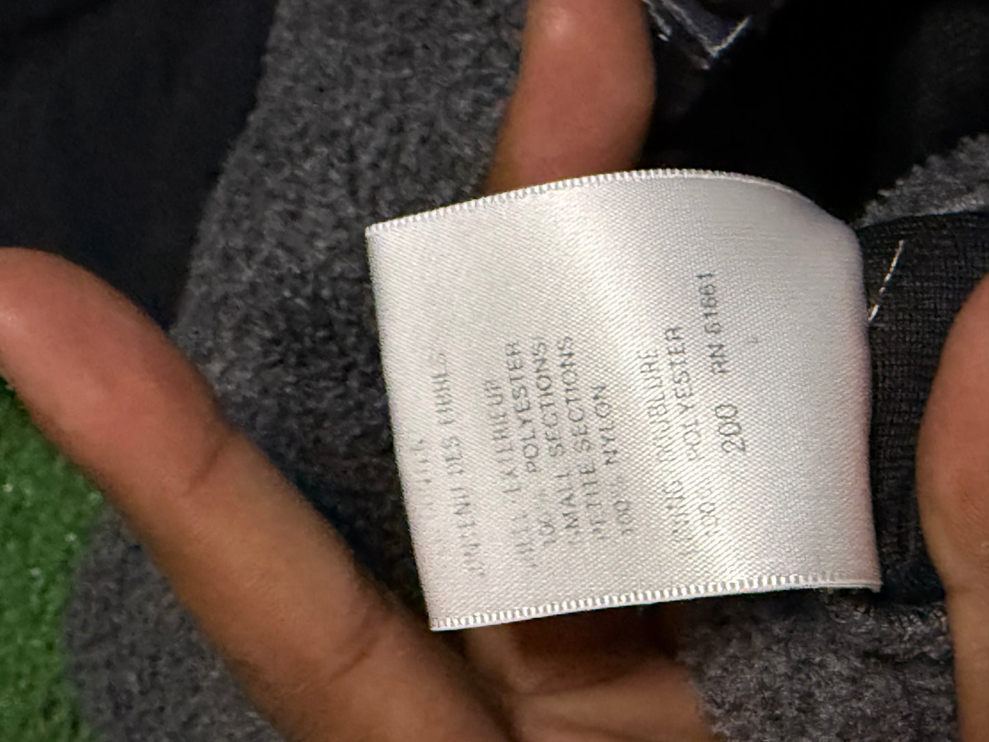 Vintage North Face Denali Black Grey