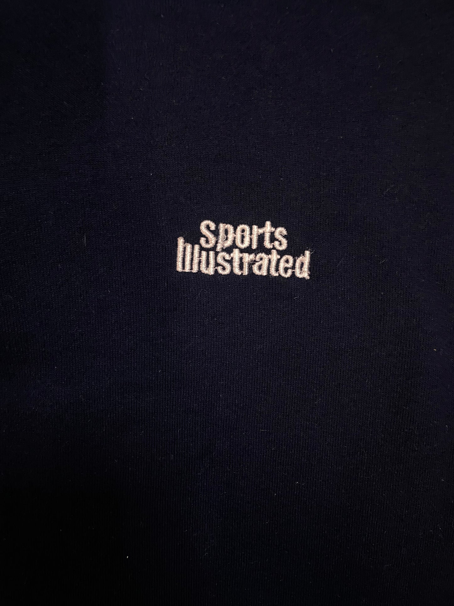 Vintage 1990s Sports Illustrated embroidered quarter zip up hoodie
