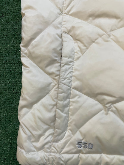 North face 550 white vest