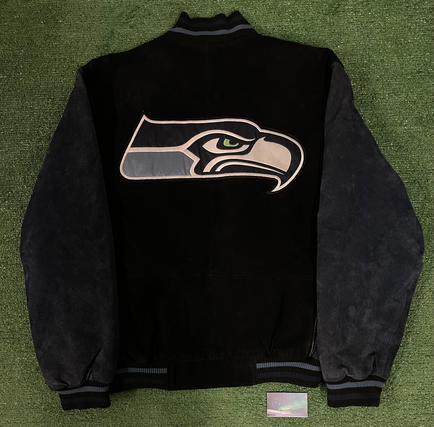 Vintage 2000s Seattle Seahawks suede NFL Jacket