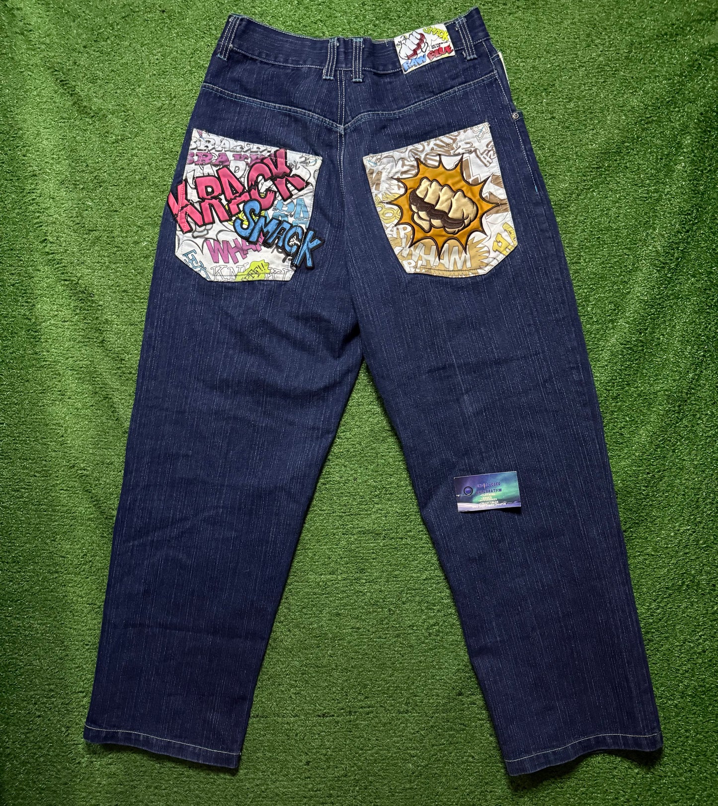 Vintage Raw Blue Jeans