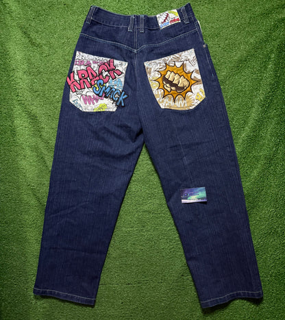 Vintage Raw Blue Jeans
