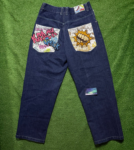 Vintage Raw Blue Jeans