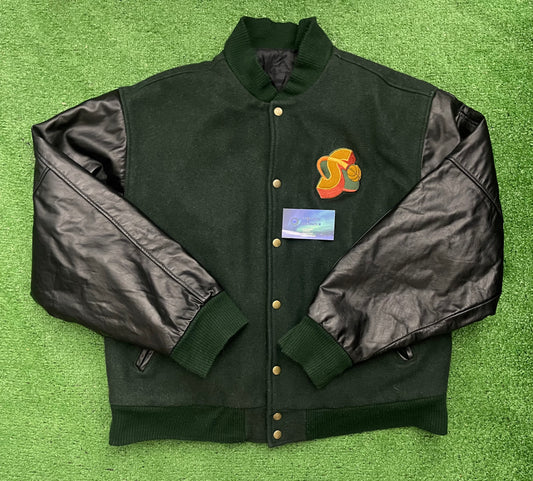 Vintage Seattle SuperSonics Leather Varsity Jacket