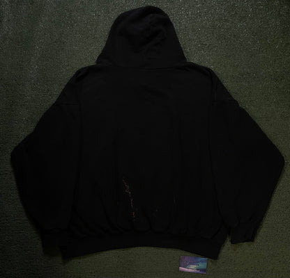 Ohio State embroidered black pullover hoodie