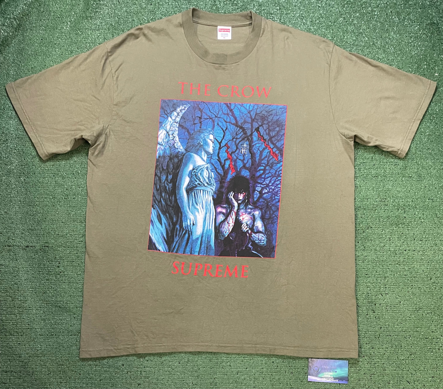 Supreme X the crow olive tee