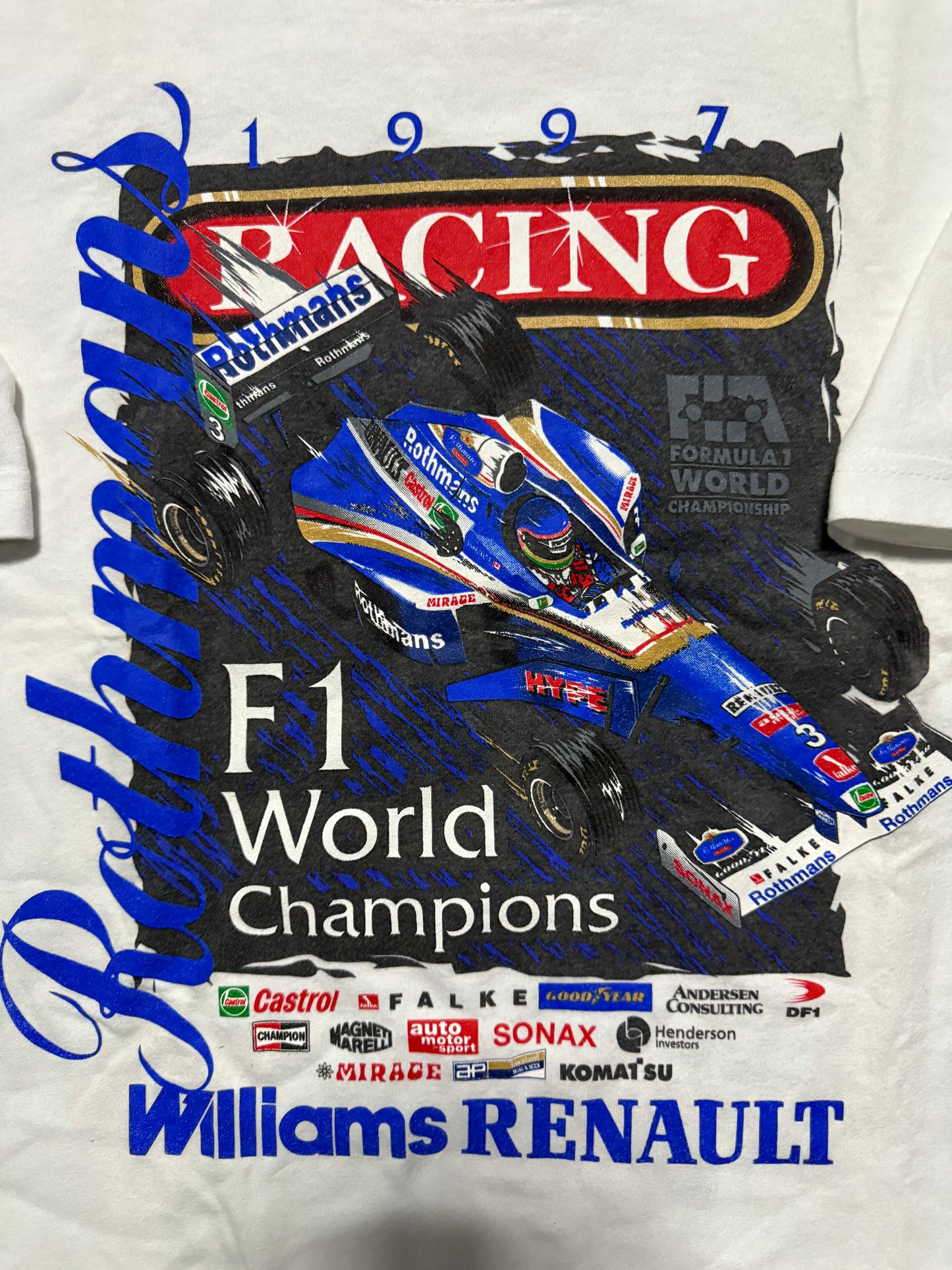 Vintage Formula 1 F1 World Champions 1997 Shirt