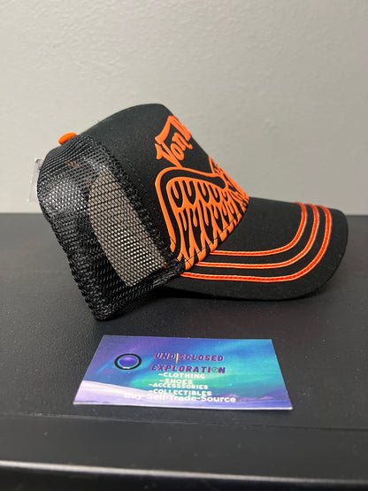 Von Dutch black and orange hat