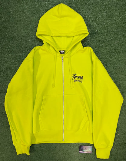 Stussy keylime London zipup hoodie