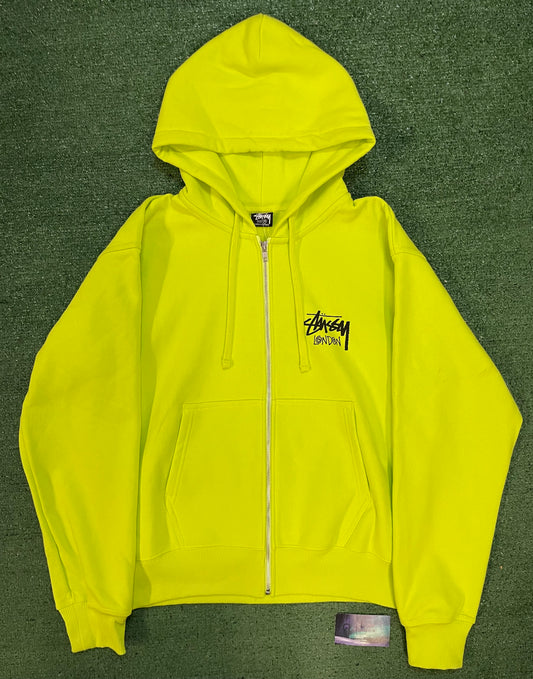 Stussy keylime London zipup hoodie