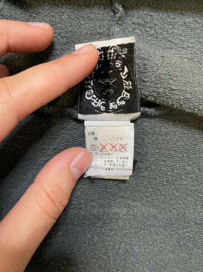 Vintage Chrome Hearts grey zip up hoodie