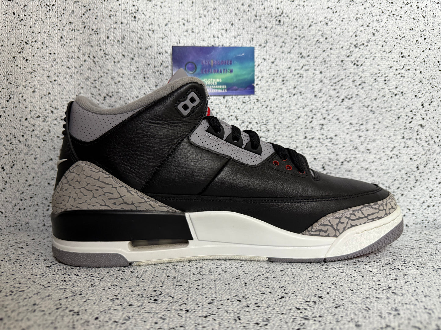 Jordan 3 Black Cement 12 Men/13.5 Women “Preowned”
