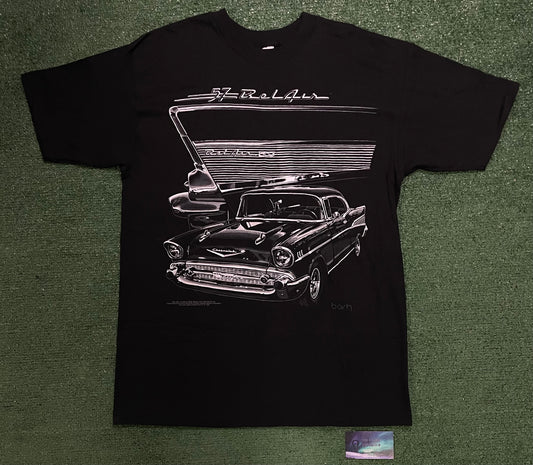 Vintage 1990s Chevy 1957 belair portrait tee