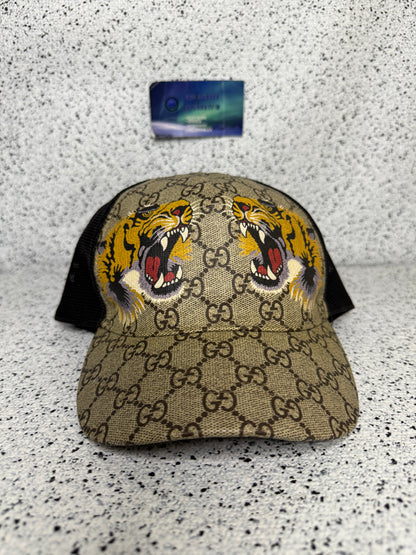 Gucci Tigers Print GG Supreme Baseball Hat