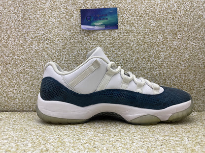 Jordan 11 Low Navy Snakeskin 10.5 Men/12 Women “Preowned”