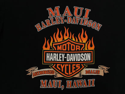 Vintage Harley Davidson ride on eagle Maui Hawaii tee