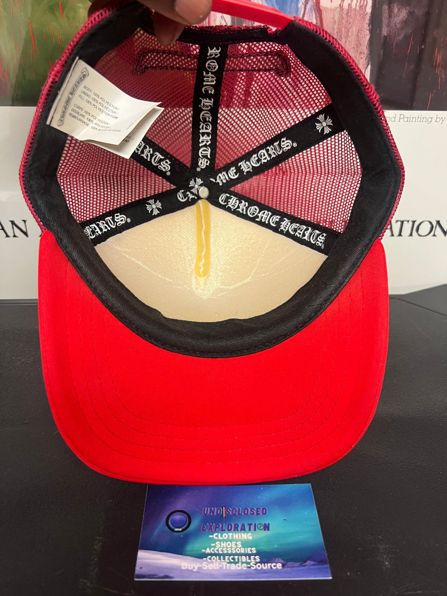 Chrome Hearts King Taco white and red Hat