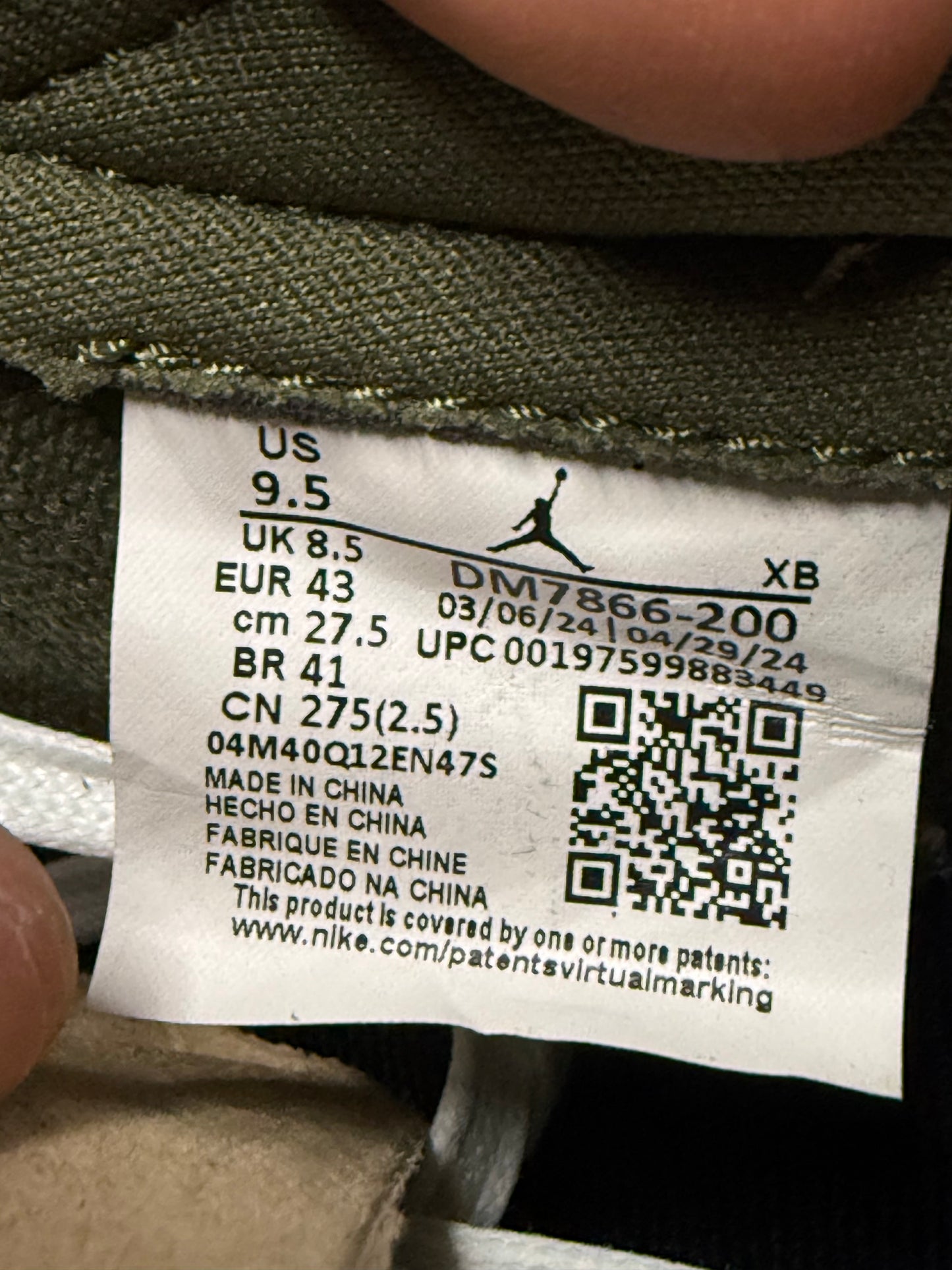 Jordan 1 Low Travis Scott Medium Olive