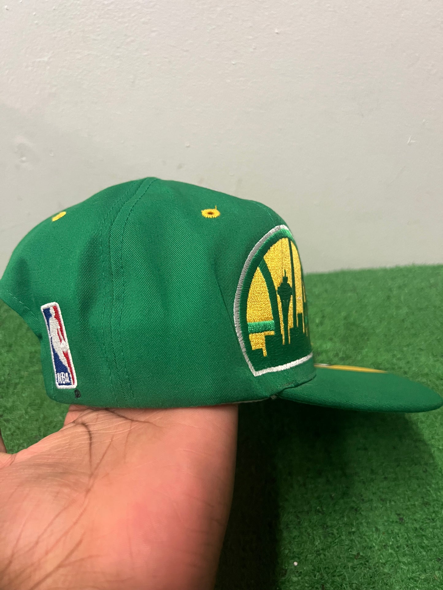 Vintage 1990s Seattle SuperSonics sports specialties all over print hat