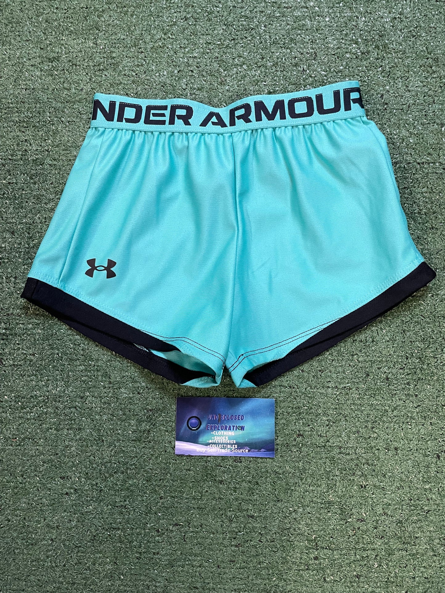 Under Armour Women's Play Up blue Shorts